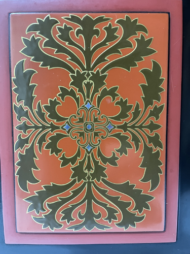 Portable Cabinet with Hosoge-Inspired Floral Design