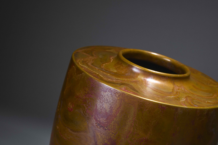 Large bronze vase 