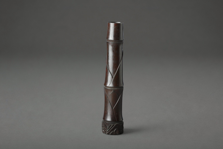 Bronze vase 'Bamboo' 