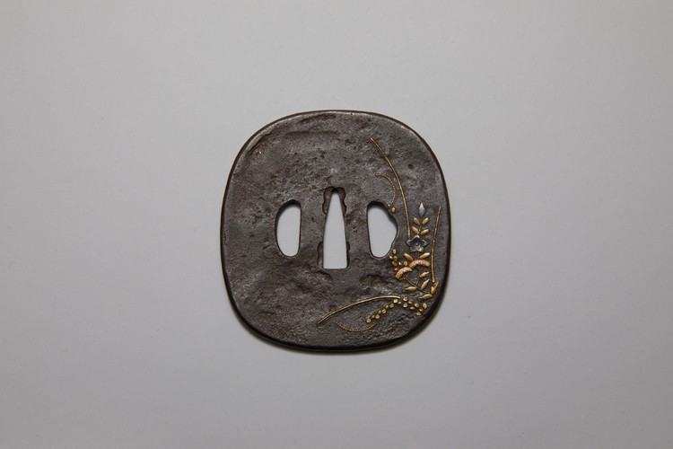 Iron Tsuba with Autumn Grasses