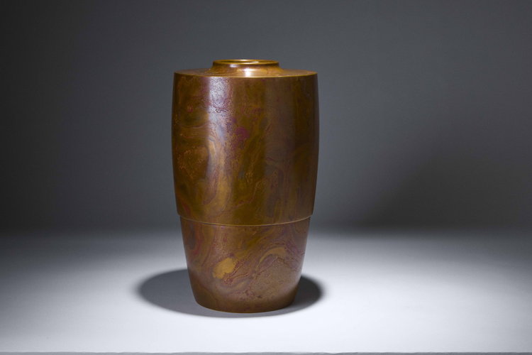 Large bronze vase