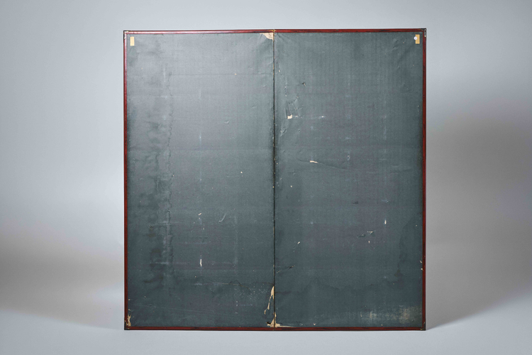 Two-Panel Folding Screen with Phoenix