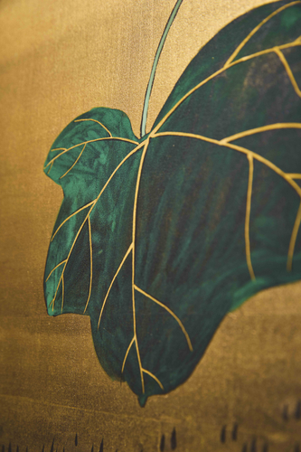 Two-Panel Folding Screen with Phoenix