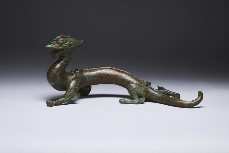 Okimono of a dragon by LNT Katori Masihiko (1899–1988)