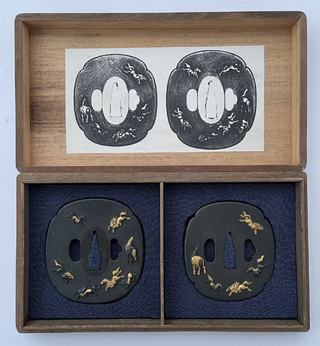 Daisho set of Tsuba in Mino-goto style