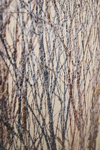 Two-Panel Folding Screen with Bare Trees and Distant Hills 