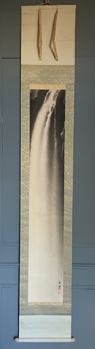 Kakejiku with Waterfall by IMAO Keinen (1845–1924)