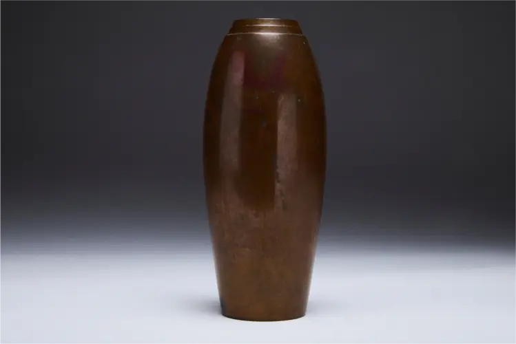 A Patinated Bronze Vase