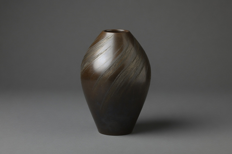 Bronze Vase wirlwind 