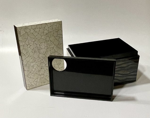 Lacquer and Eggshell Chabako (Tea Utensil Box) 