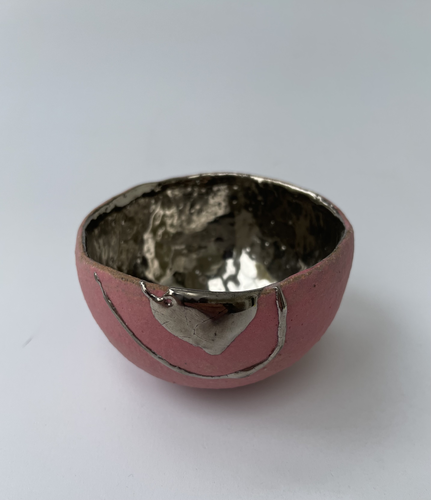 Lacquer and Ceramic Sake Bowl