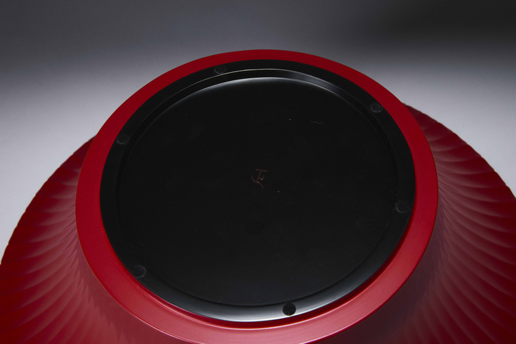 Dry Lacquered bowl with stripe pattern 