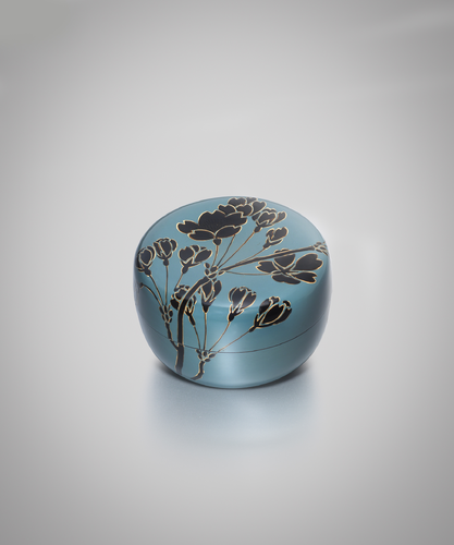 Tea Caddy with Cherry Blossom 