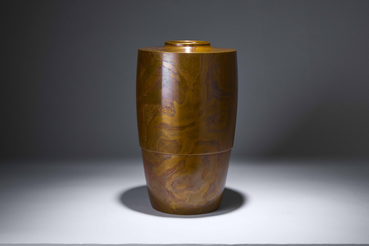 Large bronze vase