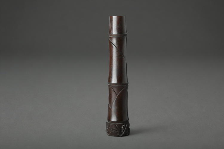 Bronze vase 'Bamboo' 