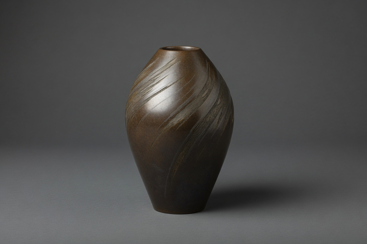 Bronze Vase wirlwind 