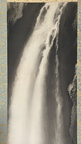 Kakejiku with Waterfall by IMAO Keinen (1845–1924)