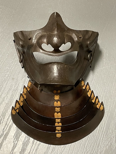 Hammered Iron Ryubu Menpo