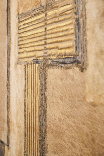 Two-Panel Folding Screen with Abstract Composition