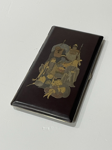 Lacquer Cigarette Case with the Seven Lucky Gods 