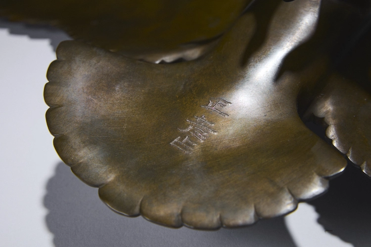 Bronze Okimono of an Eagle on a Rock 