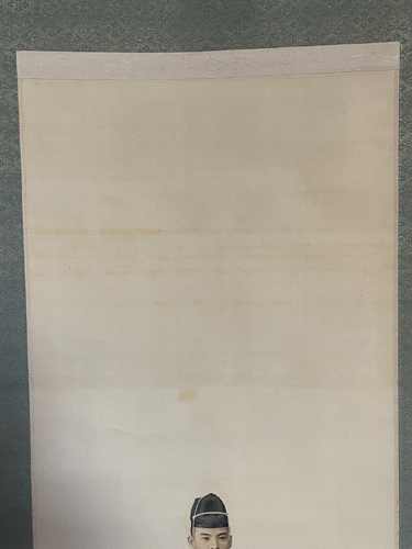 Hanging Scroll with a Portrait of a Young Man in Kariginu and Eboshi