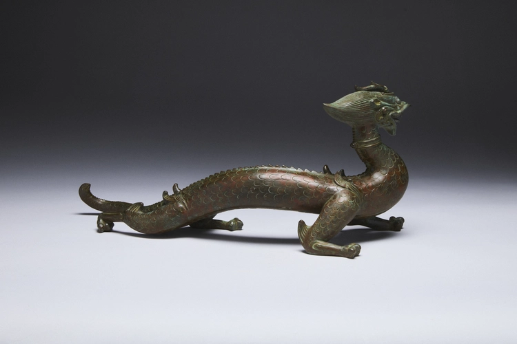 Okimono of a dragon by LNT Katori Masihiko (1899–1988)